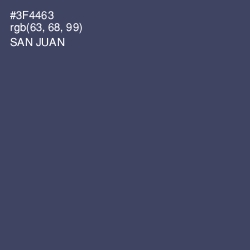#3F4463 - San Juan Color Image